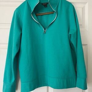 Eddie Bauer Turquoise Quarter Zip Pullover
